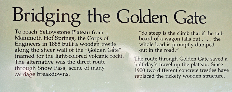 sign - the Golden Gate