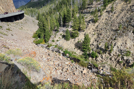 Golden Gate and cliff