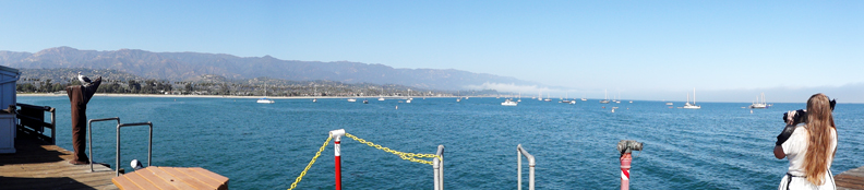 Karen Duquette looking out at the water.