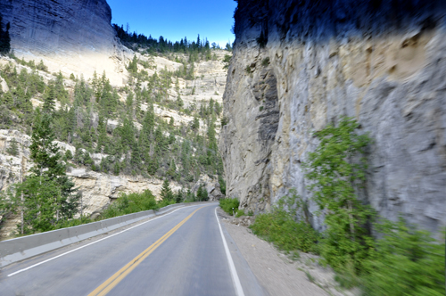 each side of the road is different