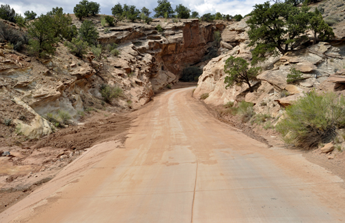 closed road