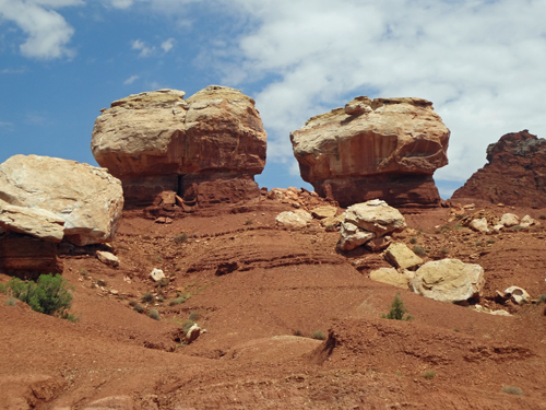 Twin Rocks at Capitol Reef National Park