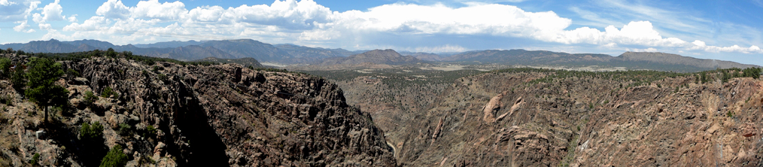 panorama of scenery at the gorge