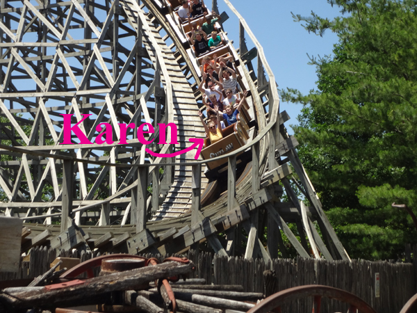Karen Duquette on The Tornado at Adventureland