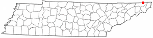 TN map showing location of Bristol