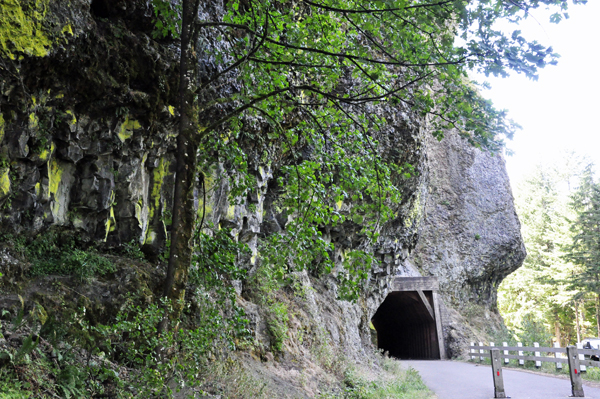 pedestrian tunnel at Oneonta Gorge