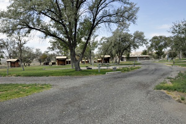 entering the upper campground area