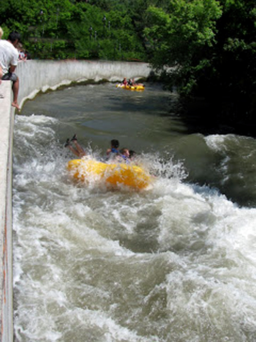 the mini waterfall that soaked the two RV Gypsies