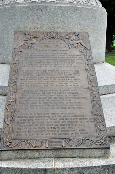 the 4 verses of The Star-Spangled Banner