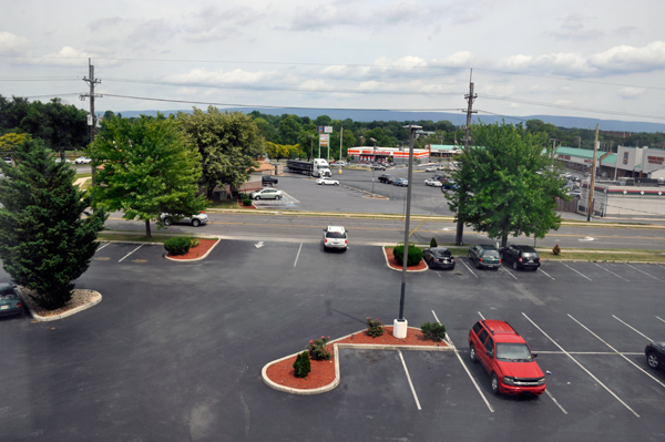 view from the window of the two RV Gypsies hotel room
