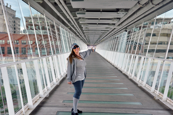 Karen Duquette on The Davenport Skybridge
