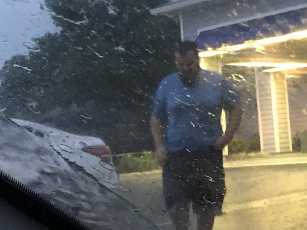 the grandson of the two RV Gypsies in the rain