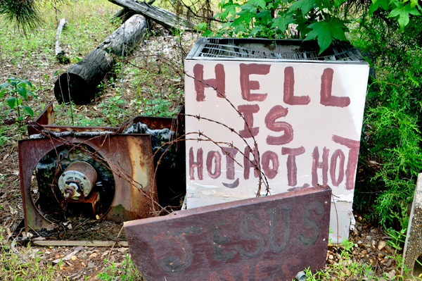 Hell is hot sign