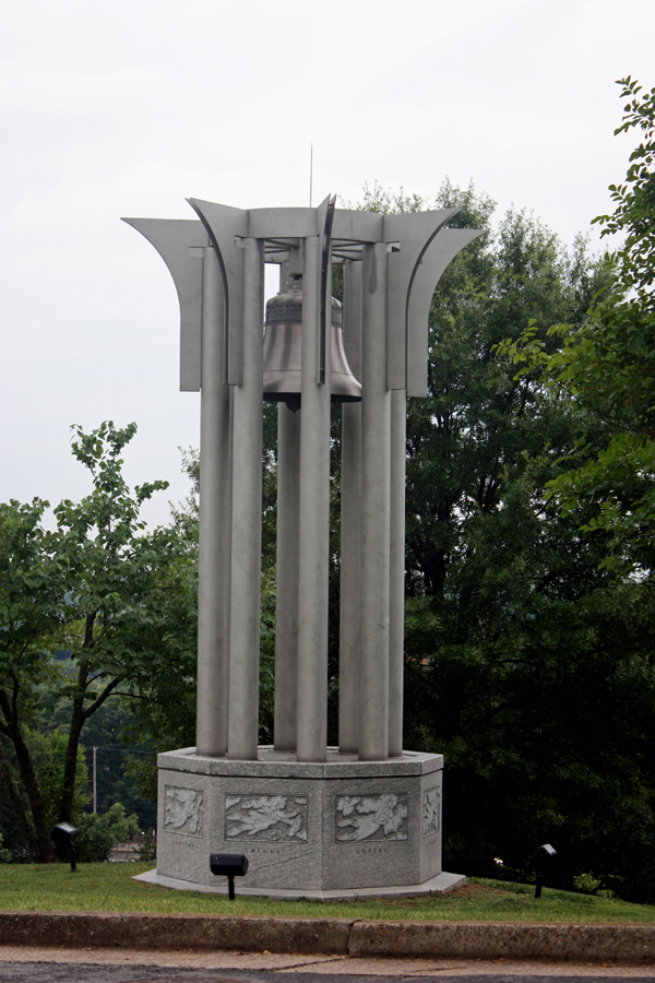 bell and statue