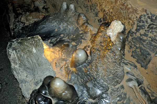 waterfall in the cave of Ruby Falls
