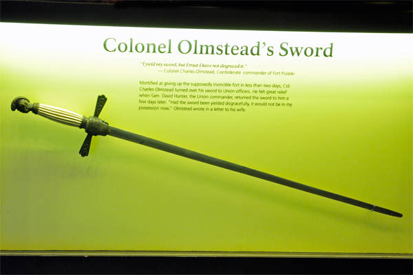 about Colonel Olmstead's sword