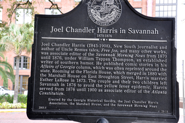 Joel Chandler Harris sign