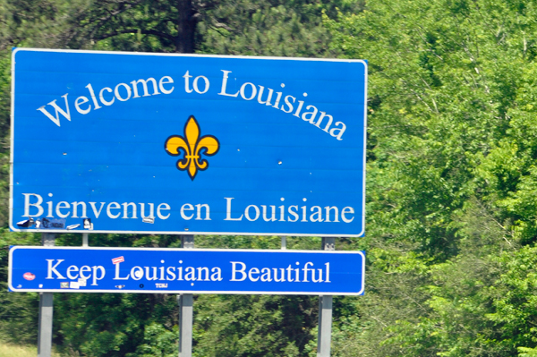 Welcome to Louisiana sign