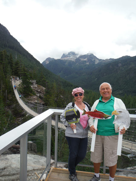 the two RV Gypsies at Sea to Sky Gondola