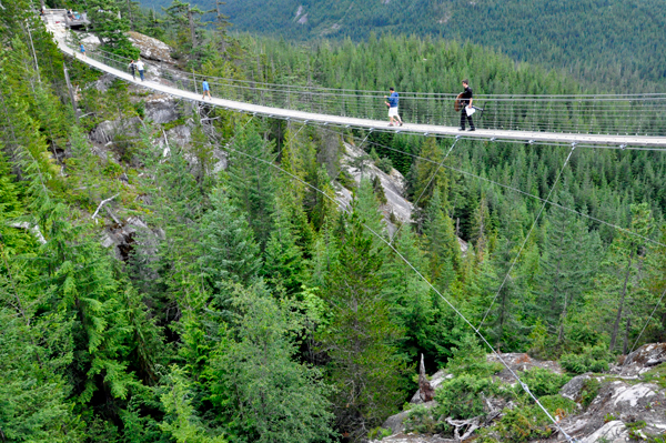 Suspension bridge at Sea to Sky Gondola