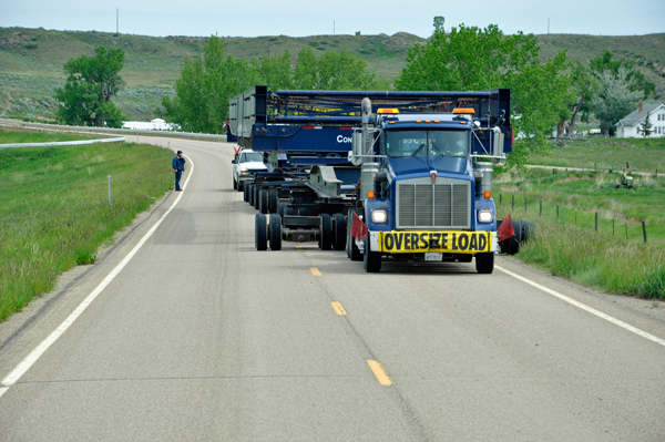 a very oversized load