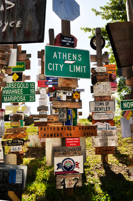 signs at the Sign Post Forest