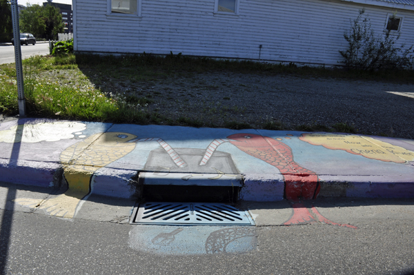sidewalk painting in Fairbanks