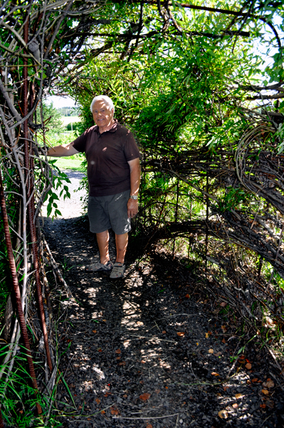 Lee Duquette at at Georgeson Botanical Garden