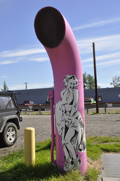 painted air vent pipe in Fairbanks AK