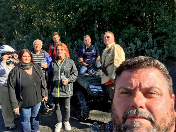 the two RV Gypsies and their family  and ATV guide