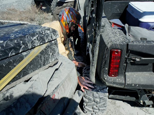 flat tire on the ATV
