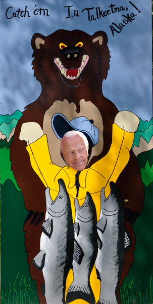 Lee Duquette, fish and a bear