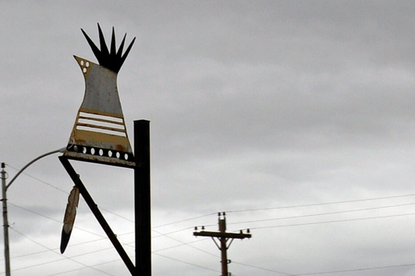 teepee on a pole