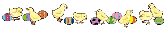 Easter Chicks - divider bar