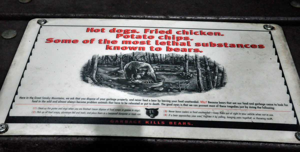 food warning for bears