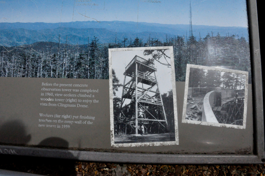 sign about the old wooden tower