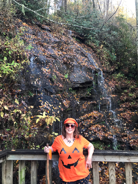 Karen Duquette at Ada-Hi Falls