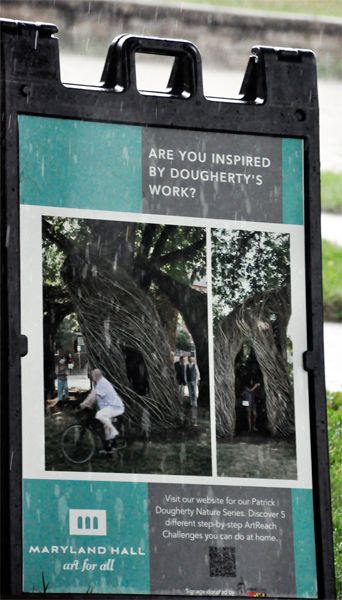 sign about Patrick Dougherty