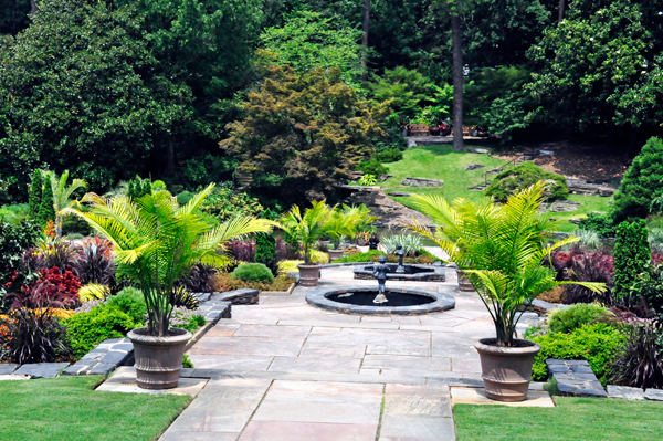 fountain in Duke Gardens