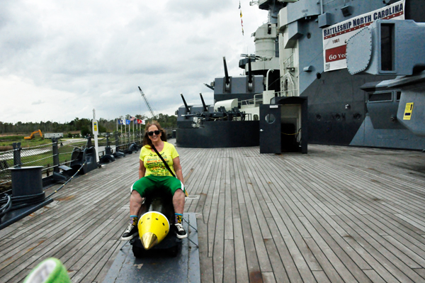 Karen Duquette took a ride on a missile