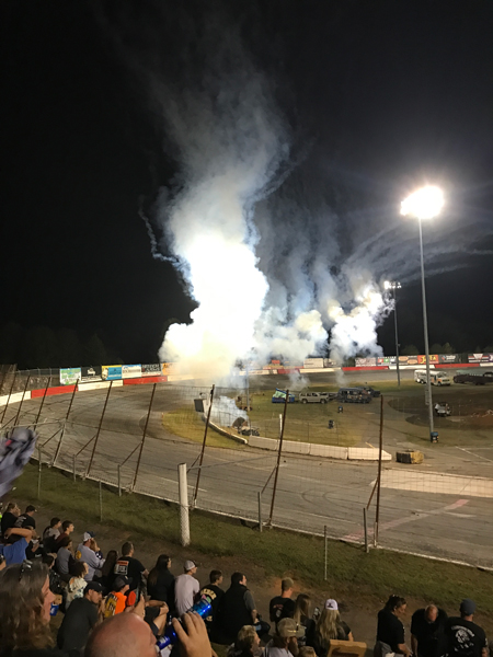 smoke from fireworks