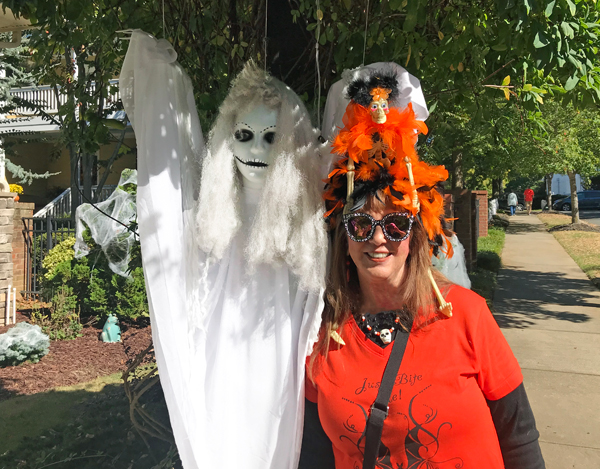 Karen Duquette and a lady ghost