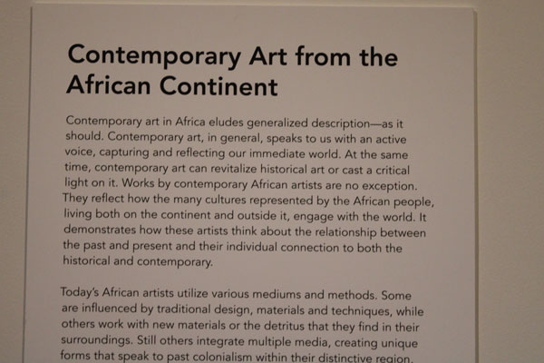 Contemporary Art sign