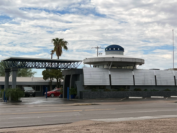 alien spaceship buildind