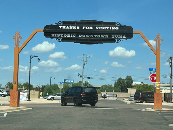 Thanks for Visiting Yuma sign