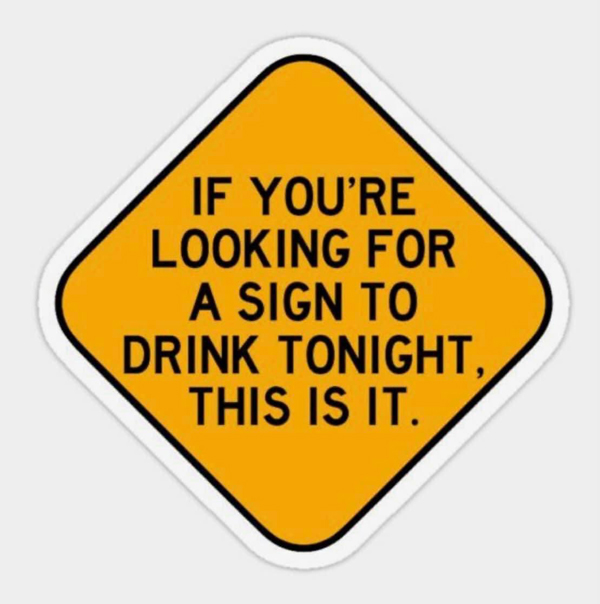 drinking sign