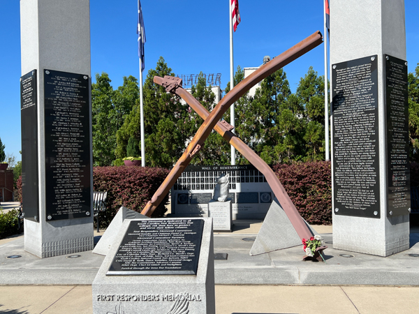 crossed beams from the twin towers