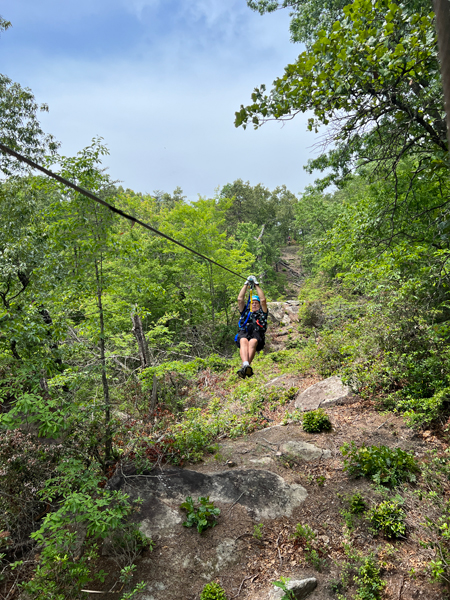 Lee Duquette on the Zipline