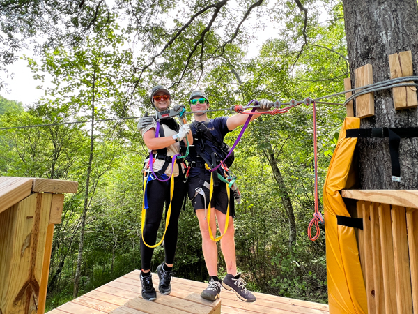 Eva and David- the zipline guides