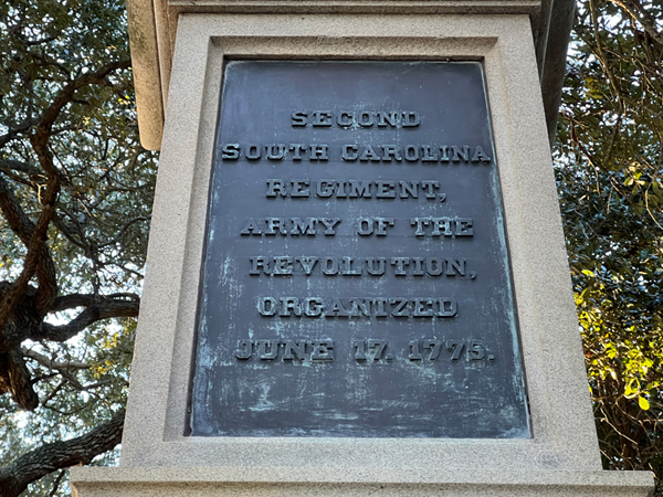 SC monument inscription